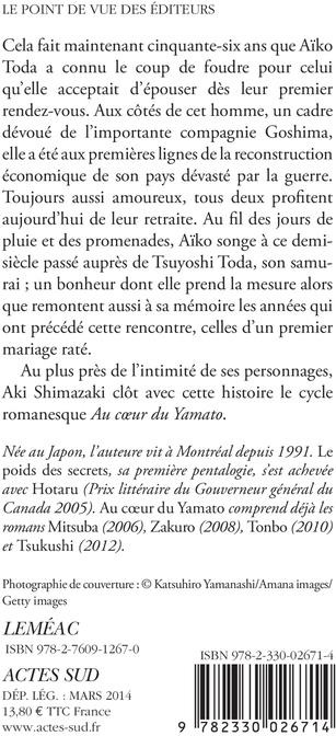 Quatrième de couverture de « Yamabuki : roman »