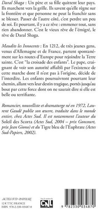 Quatrième de couverture de « Daral shaga »