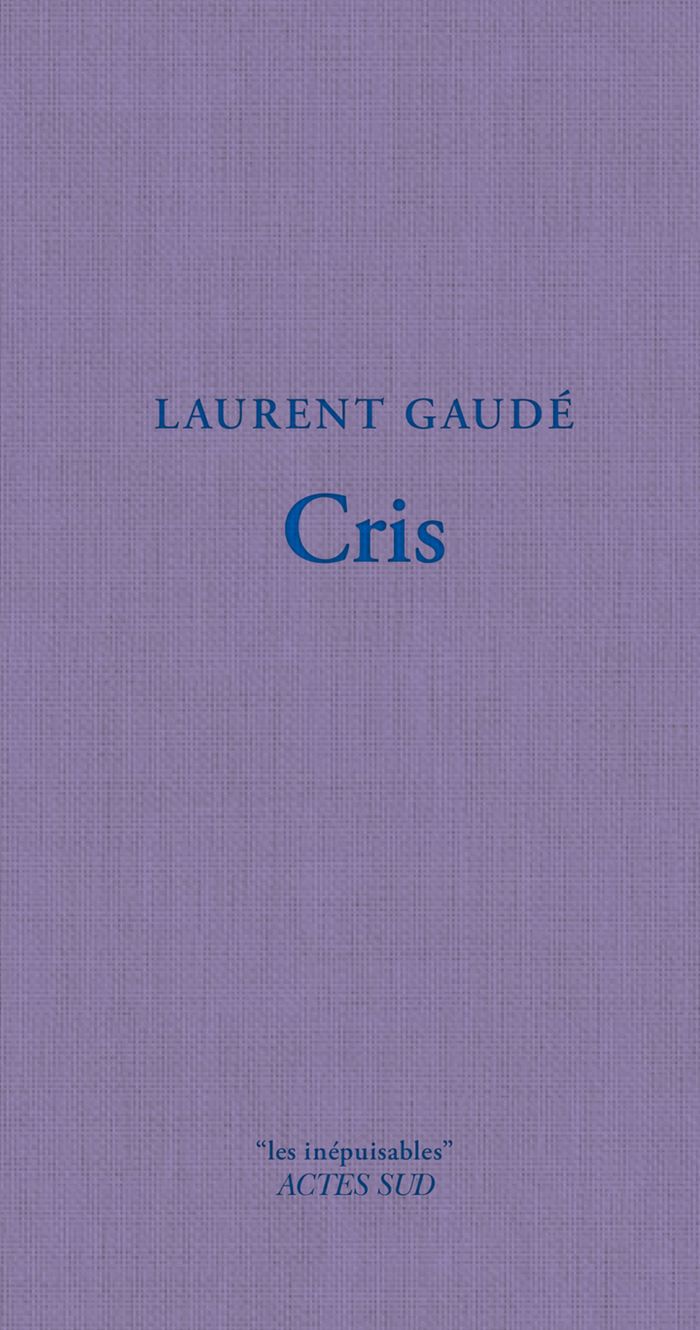 Couverture du livre « Cris : roman » de Laurent Gaudé, librairie Les Contes Infusés à Corte