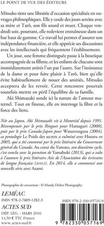 Quatrième de couverture de « Hôzuki : roman »