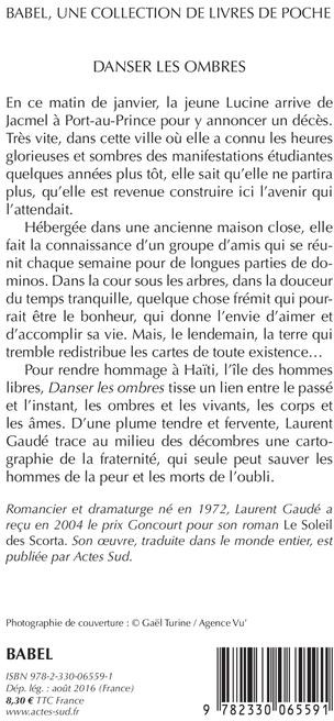Quatrième de couverture de « Danser les ombres : roman »