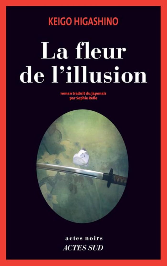Couverture du livre « La fleur de l'illusion : roman » de Keigo Higashino, librairie Les Contes Infusés à Corte