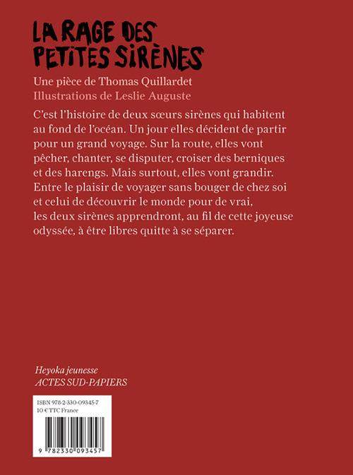 Quatrième de couverture de « LA RAGE DES PETITES SIRENES - ILLUSTRATIONS, COULEUR »