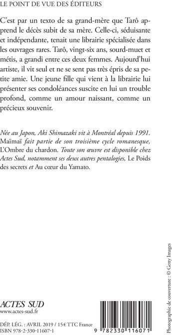 Quatrième de couverture de « Maïmaï : roman »