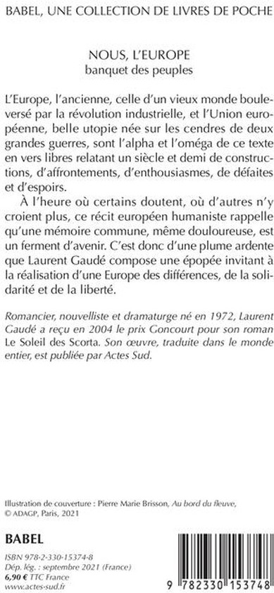Quatrième de couverture de « Nous, l'Europe : banquet des peuples »