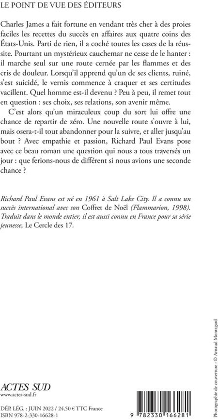 Quatrième de couverture de « Une route »