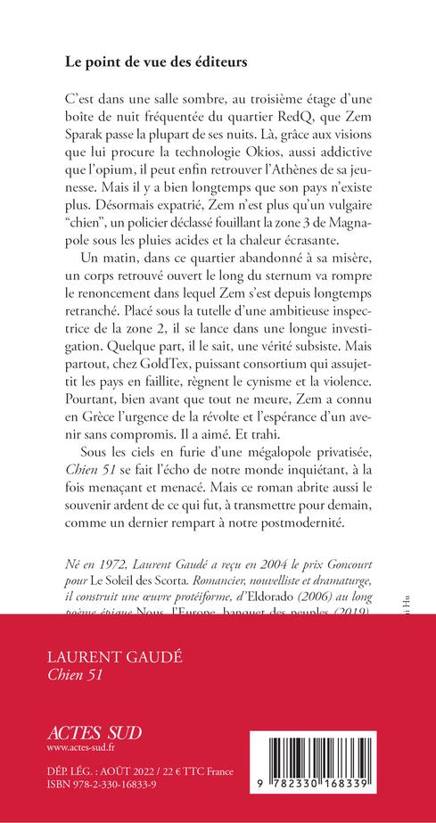 Quatrième de couverture de « Chien 51 »