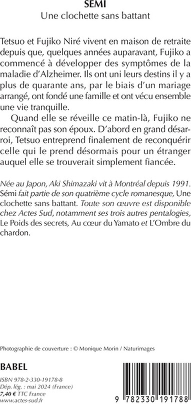 Quatrième de couverture de « SEMI - UNE CLOCHETTE SANS BATTANT »
