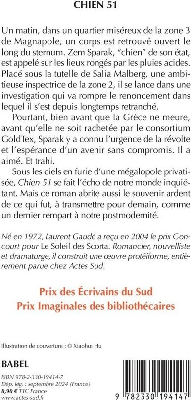 Quatrième de couverture de « Chien 51 »