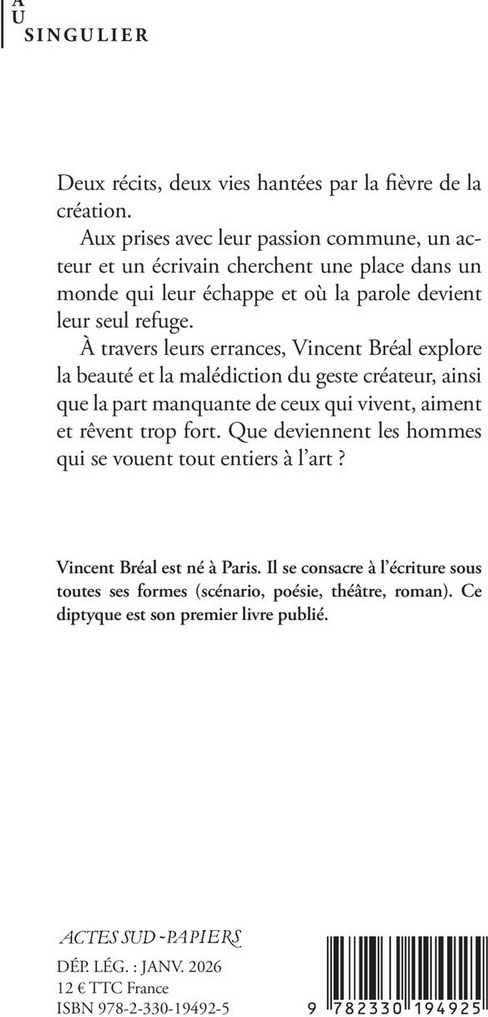 Quatrième de couverture de « L'acte manquant »