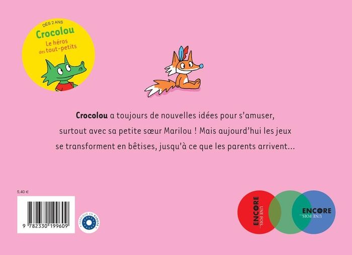 Quatrième de couverture de « Crocolou fait des bêtises »