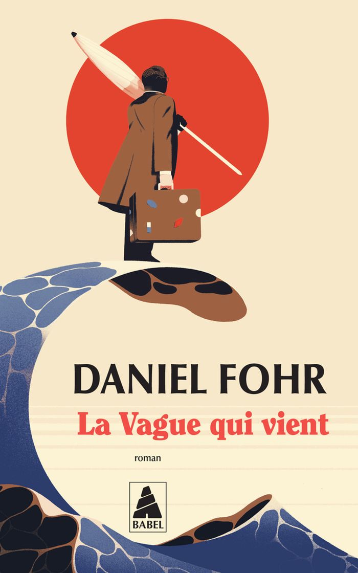 Couverture du livre « La vague qui vient : roman » de Daniel Fohr, librairie Les Contes Infusés à Corte