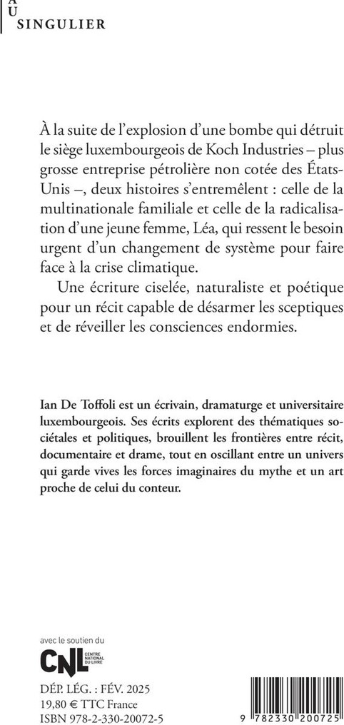 Quatrième de couverture de « Léa ou La théorie des systèmes complexes »