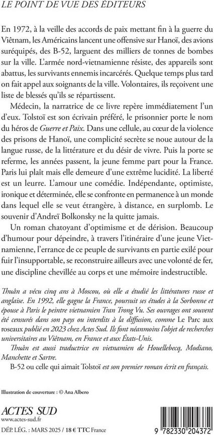 Quatrième de couverture de « B-52 ou Celle qui aimait Tolstoï : roman »