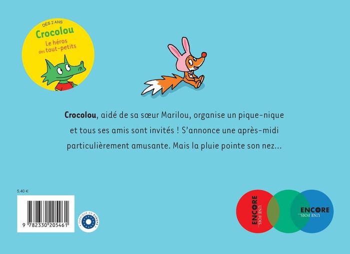 Quatrième de couverture de « Le pique-nique de Crocolou »