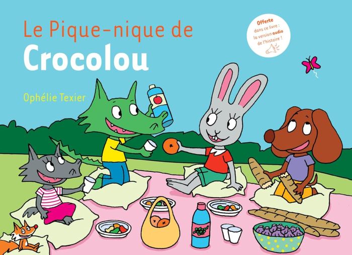 Couverture du livre « Le pique-nique de Crocolou » de Ophélie Texier, librairie Les Contes Infusés à Corte