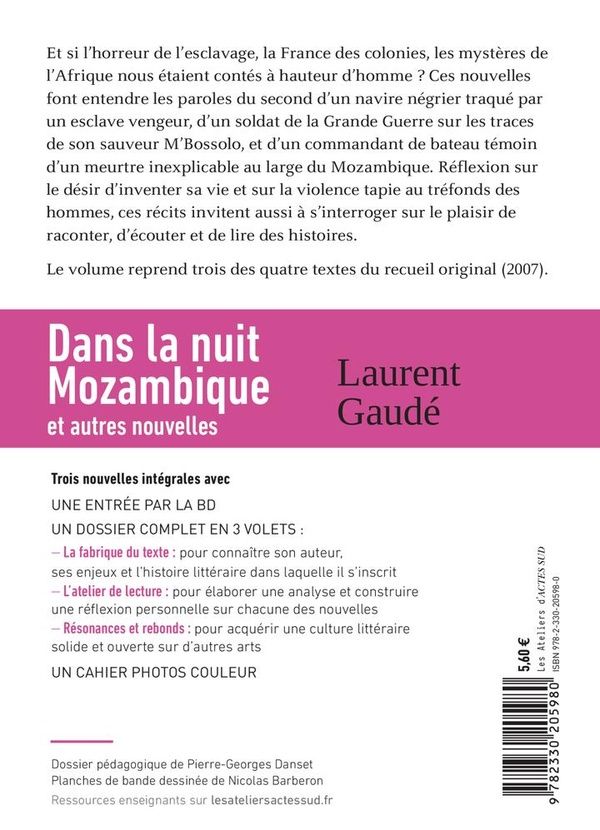 Quatrième de couverture de « Dans la nuit Mozambique : et autres nouvelles »