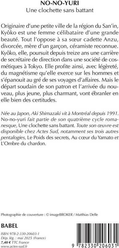 Quatrième de couverture de « NO-NO-YURI - UNE CLOCHETTE SANS BATTANT »