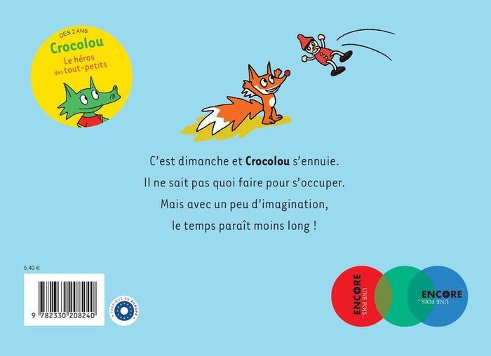 Quatrième de couverture de « Crocolou s'ennuie »