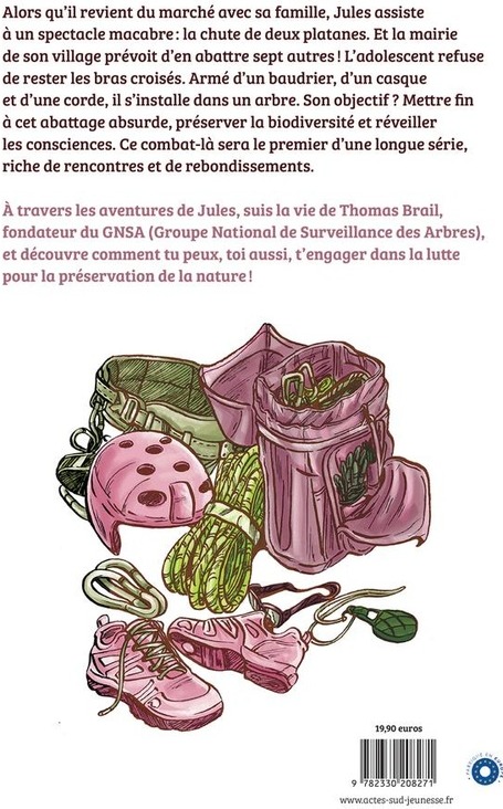 Quatrième de couverture de « Le défenseur des arbres »
