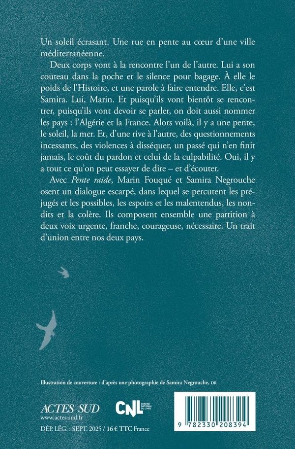 Quatrième de couverture de « Pente raide »