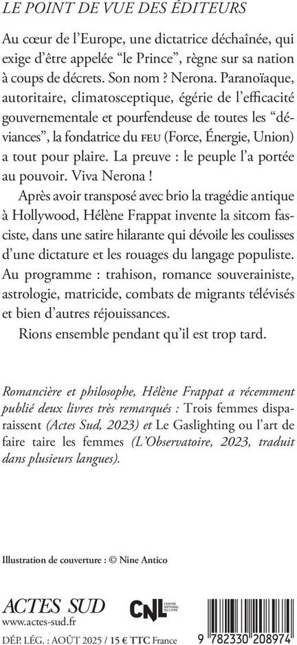 Quatrième de couverture de « Nerona : roman »