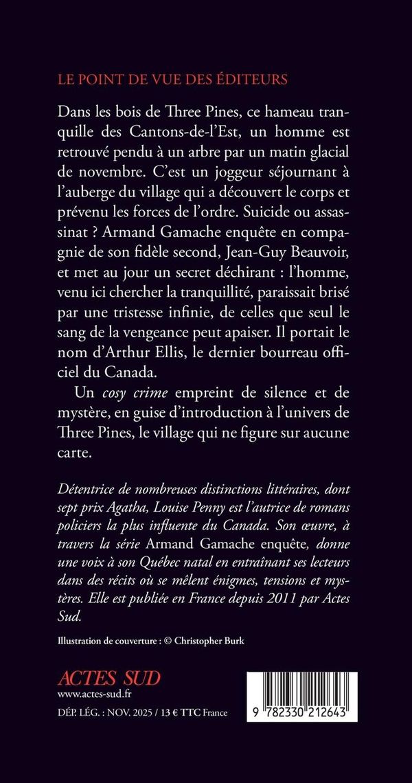 Quatrième de couverture de « Le pendu »