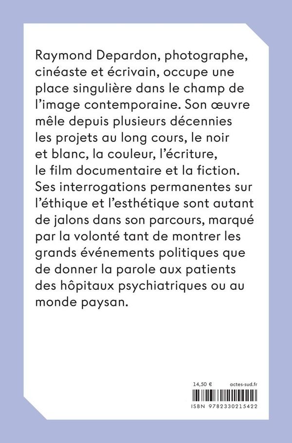 Quatrième de couverture de « Raymond Depardon »