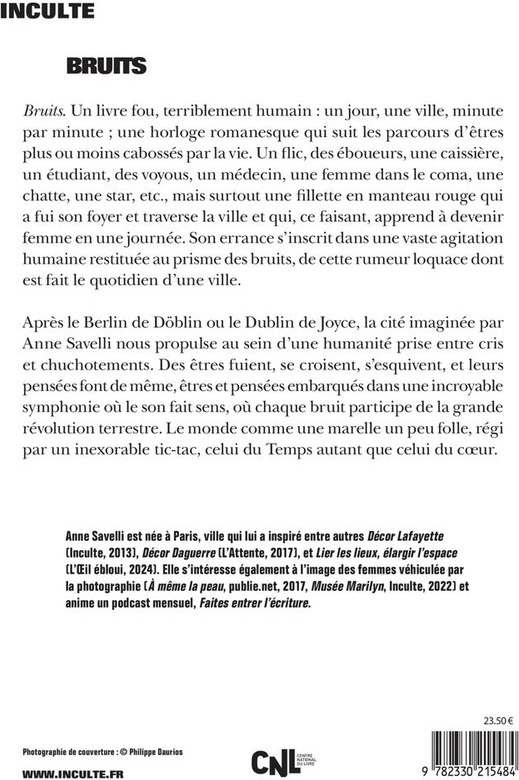 Quatrième de couverture de « Bruits »