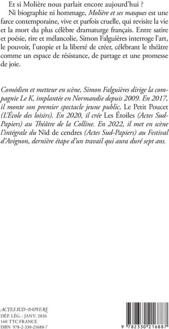 Quatrième de couverture de « Molière et ses masques »