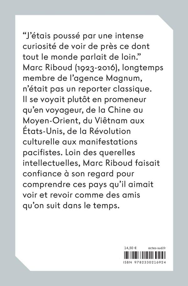 Quatrième de couverture de « Marc Riboud »