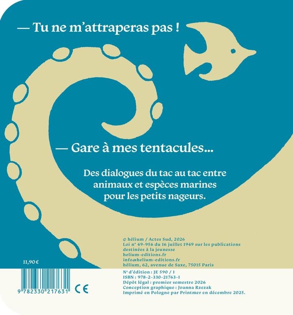 Quatrième de couverture de « Plouf, plouf dans la mer ! »