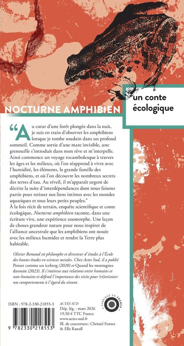 Quatrième de couverture de « Nocturne amphibien : un conte écologique »