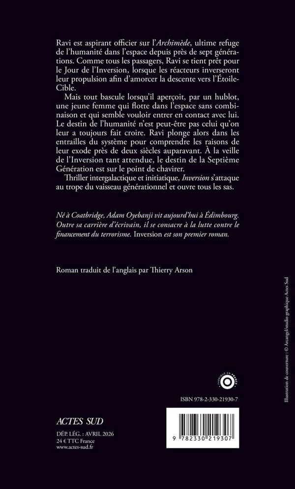 Quatrième de couverture de « Inversion »