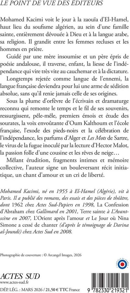 Quatrième de couverture de « Feu de Dieu : récit »