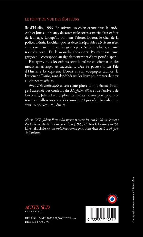 Quatrième de couverture de « L'île hallucinée : roman »