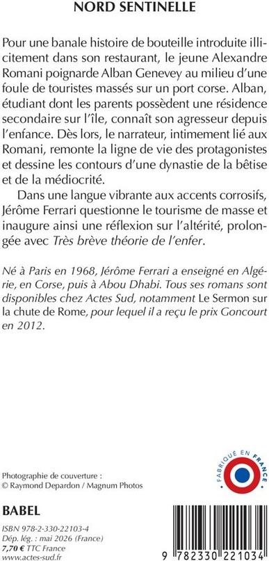 Quatrième de couverture de « NORD SENTINELLE »