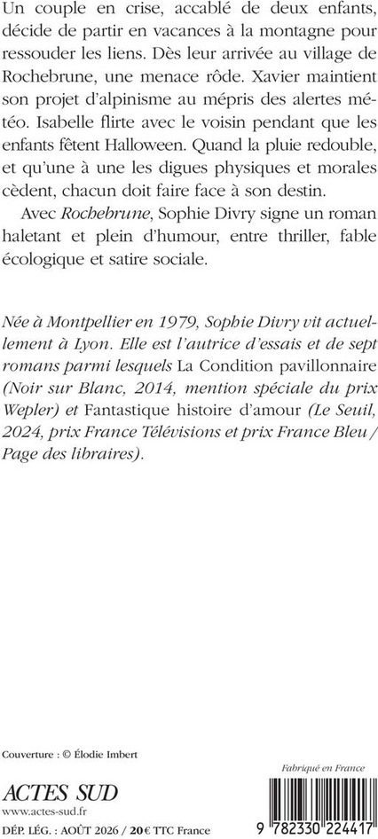 Quatrième de couverture de « ROCHEBRUNE »