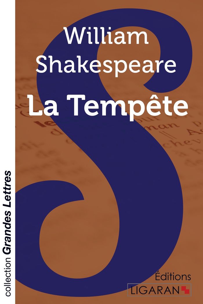 Couverture du livre « LA TEMPETE (GRANDS CARACTERES) » de Shakespeare William, librairie Les Contes Infusés à Corte