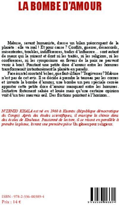 Quatrième de couverture de « BOMBE D'AMOUR »