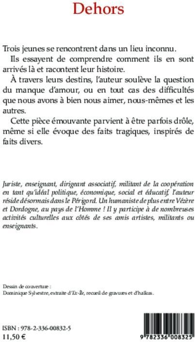 Quatrième de couverture de « DEHORS »