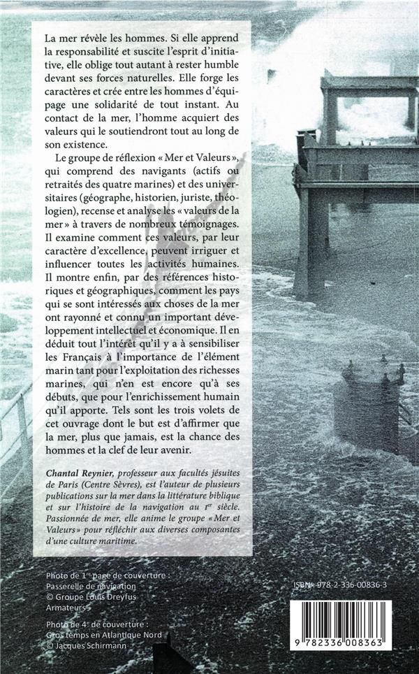 Quatrième de couverture de « LA MER, SES VALEURS »