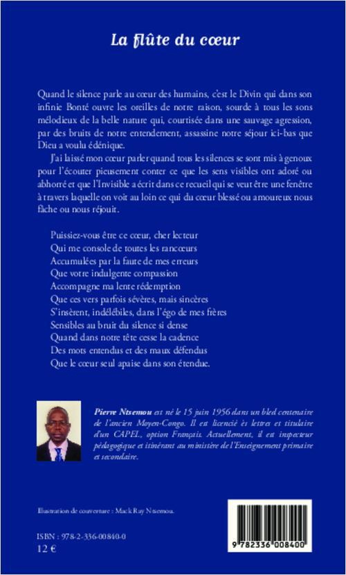 Quatrième de couverture de « LA FLUTE DU COEUR - POESIE »