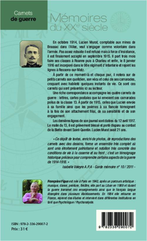 Quatrième de couverture de « CARNETS DE GUERRE ET CORRESPONDANCES 1914-1918 »