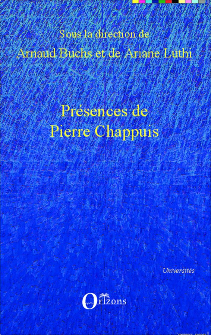 Couverture du livre « PRESENCES DE PIERRE CHAPPUIS » de Buchs/luthi, librairie Les Contes Infusés à Corte
