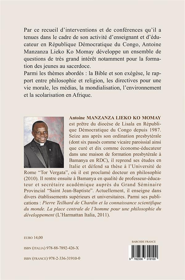 Quatrième de couverture de « LA FORMATION INTEGRALE DES JEUNES EN REPUBLIQUE DEMOCRATIQUE DU CONGO - TEMOIGNAGE D'UN PROFESSEUR-E »