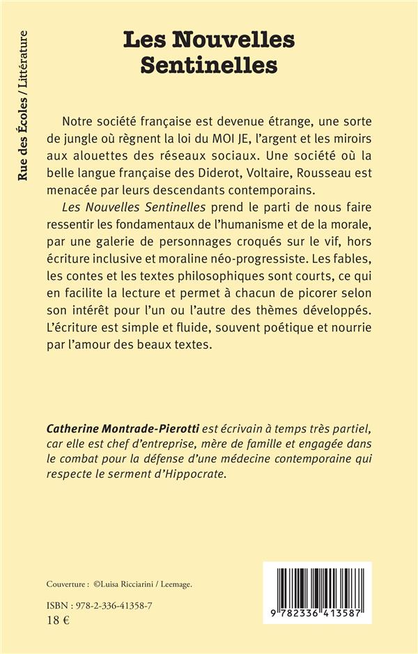 Quatrième de couverture de « LES NOUVELLES SENTINELLES »