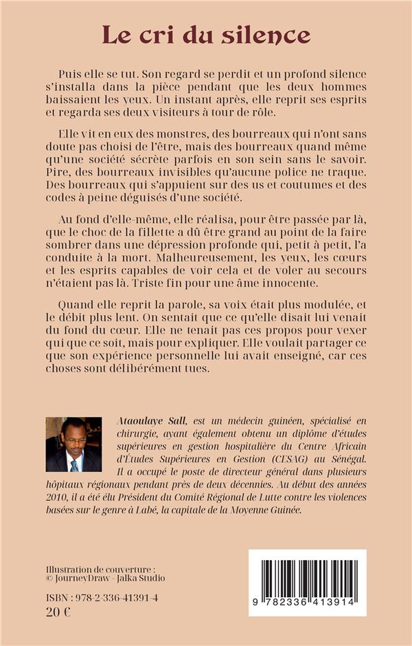 Quatrième de couverture de « LE CRI DU SILENCE »
