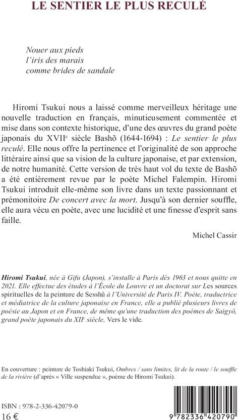 Quatrième de couverture de « LE SENTIER LE PLUS RECULE »