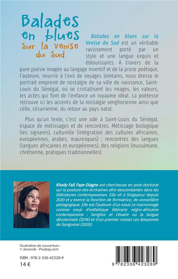 Quatrième de couverture de « BALADES EN BLUES SUR LA VENISE DU SUD »